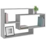 Étagère murale Sonoma gris 104x20x58,5 cm Bois d'ingénierie – Image 3
