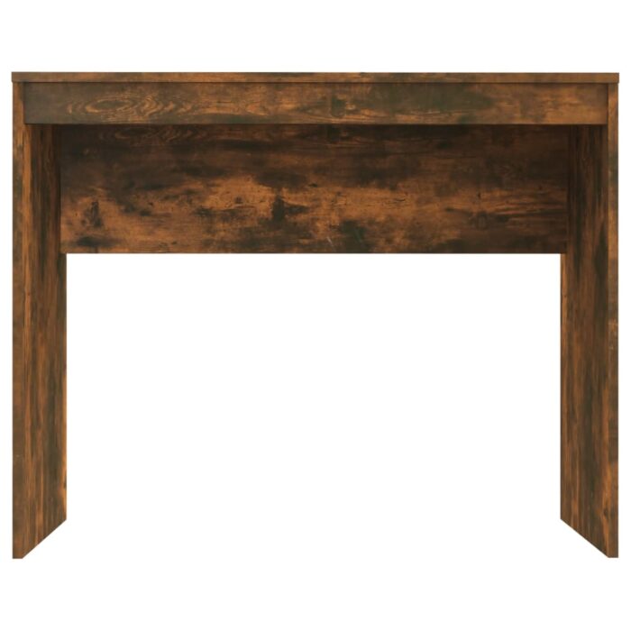 Bureau Chêne fumé 90x40x72 cm Bois d'ingénierie – Image 3