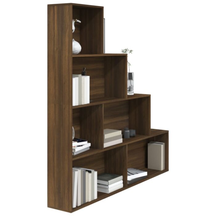 Armoire à livres Chêne marron 155x24x160 cm – Image 4