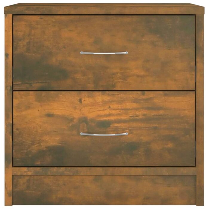 Table de chevet Chêne fumé 40x30x40 cm Bois d'ingénierie – Image 2