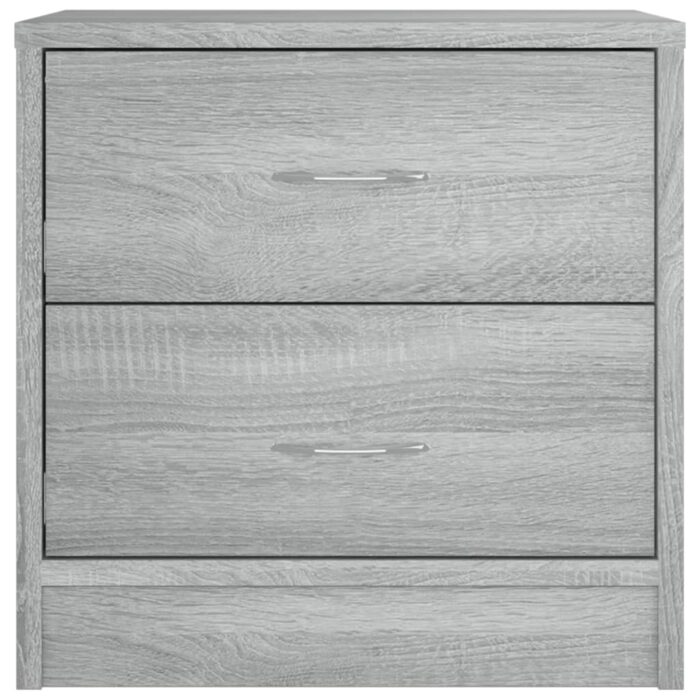 Table de chevet sonoma gris 40x30x40 cm bois d'ingénierie – Image 2
