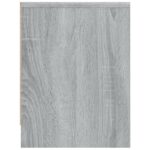 Table de chevet sonoma gris 40x30x40 cm bois d'ingénierie – Image 3