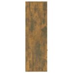 Armoire à livres Chêne fumé 98x30x98 cm – Image 2