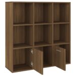 Armoire à livres Chêne marron 98x30x98 cm – Image 4