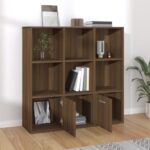 Armoire à livres Chêne marron 98x30x98 cm – Image 5