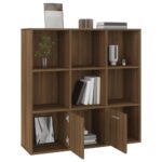 Armoire à livres Chêne marron 98x30x98 cm – Image 6