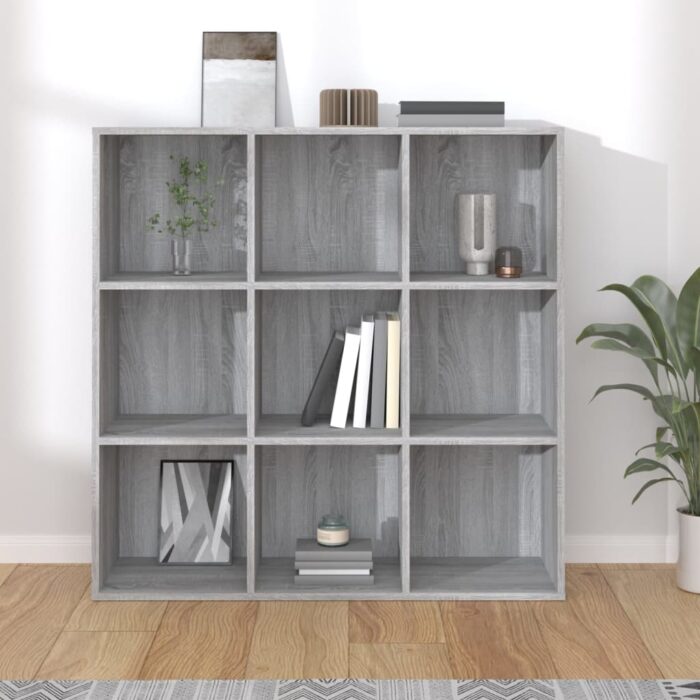 Armoire à livres sonoma gris 98x29x97,5 cm – Image 3