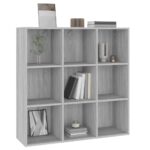 Armoire à livres sonoma gris 98x29x97,5 cm – Image 4