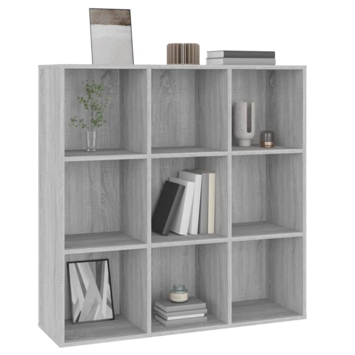 Armoire à livres sonoma gris 98x29x97,5 cm – Image 4