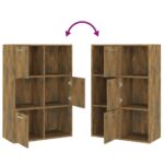 Armoire de rangement Chêne fumé 60x29,5x90 cm – Image 3