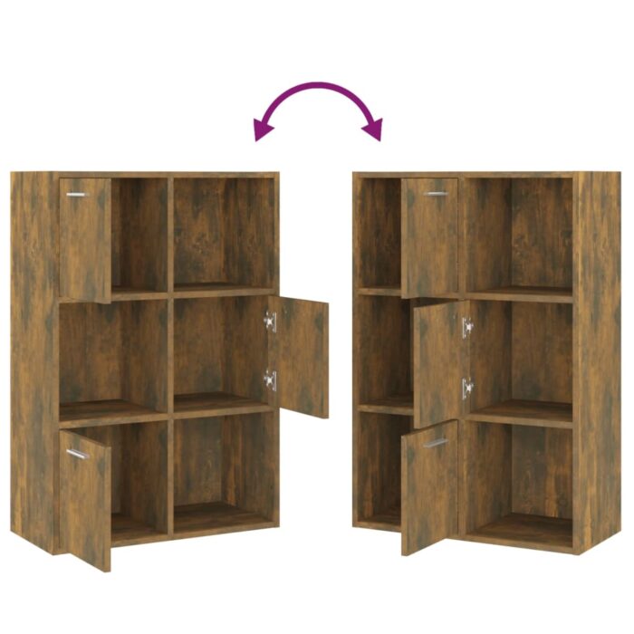Armoire de rangement Chêne fumé 60x29,5x90 cm – Image 3