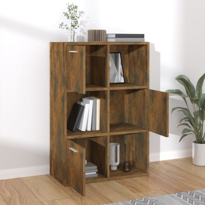 Armoire de rangement Chêne fumé 60x29,5x90 cm – Image 5