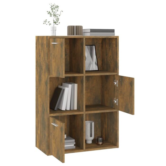 Armoire de rangement Chêne fumé 60x29,5x90 cm – Image 6