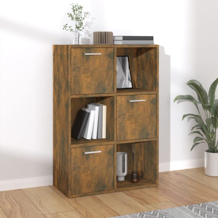 Armoire de rangement Chêne fumé 60x29,5x90 cm – Image 1