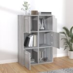 Armoire de rangement Sonoma gris 60x29,5x90 cm – Image 5