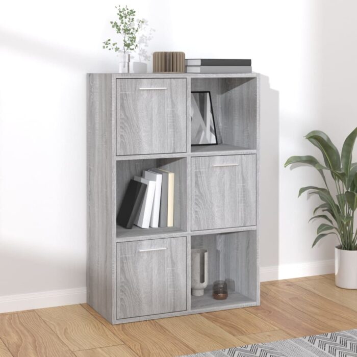 Armoire de rangement Sonoma gris 60x29,5x90 cm – Image 1