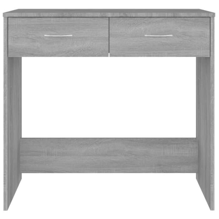 Bureau sonoma gris 80x40x75 cm bois d'ingénierie – Image 2