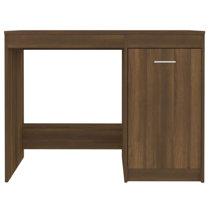 Bureau Chêne marron 100x50x76 cm Bois d'ingénierie – Image 2