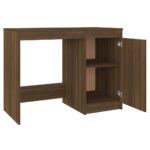 Bureau Chêne marron 100x50x76 cm Bois d'ingénierie – Image 4