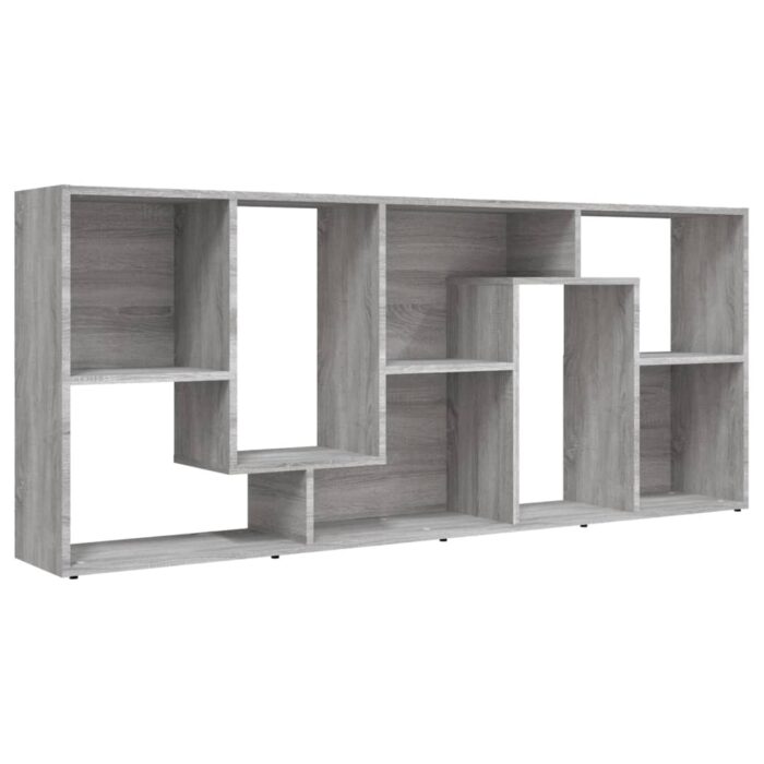 Bibliothèque Sonoma gris 67x24x161 cm Bois d'ingénierie – Image 3