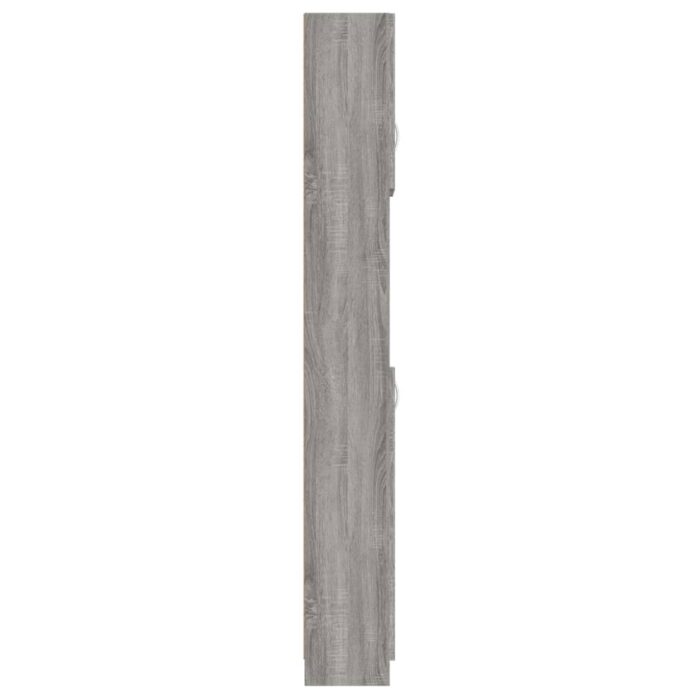 Armoire de bain Sonoma gris 32x25,5x190 cm Bois d'ingénierie – Image 2