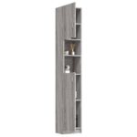Armoire de bain Sonoma gris 32x25,5x190 cm Bois d'ingénierie – Image 4