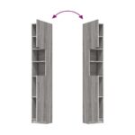 Armoire de bain Sonoma gris 32x25,5x190 cm Bois d'ingénierie – Image 6