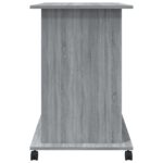 Bureau d'ordinateur Sonoma gris 80x50x75 cm Bois d'ingénierie – Image 5