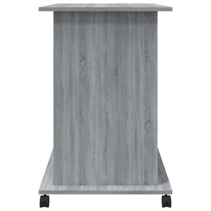 Bureau d'ordinateur Sonoma gris 80x50x75 cm Bois d'ingénierie – Image 5