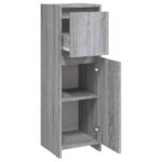 Armoire de bain Sonoma gris 30x30x95 cm Bois d'ingénierie – Image 3