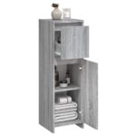 Armoire de bain Sonoma gris 30x30x95 cm Bois d'ingénierie – Image 5