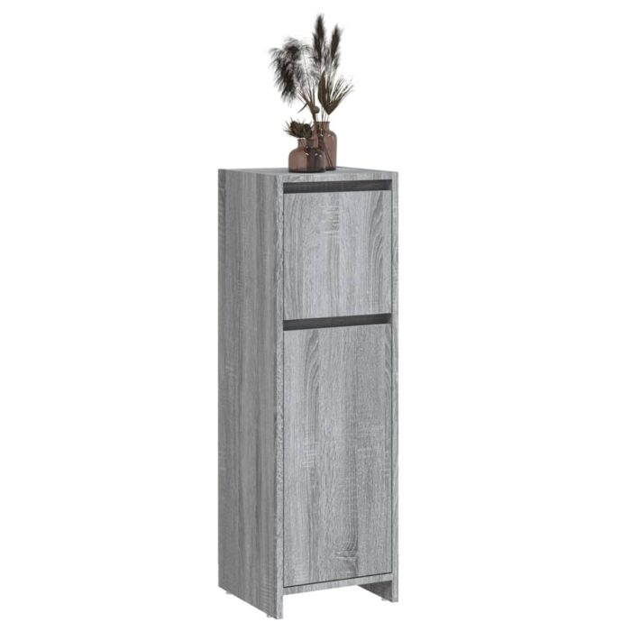 Armoire de bain Sonoma gris 30x30x95 cm Bois d'ingénierie – Image 6