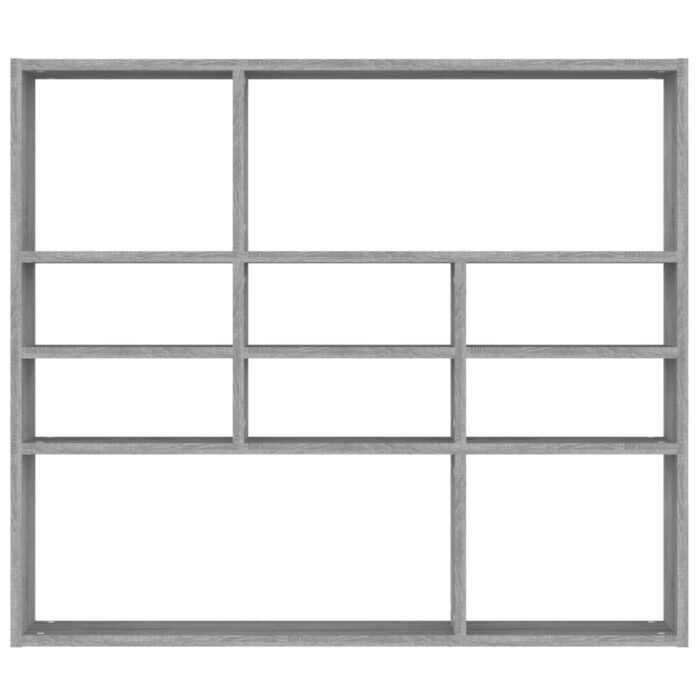 Étagère murale Sonoma gris 90x16x78 cm Bois ingénierie – Image 2