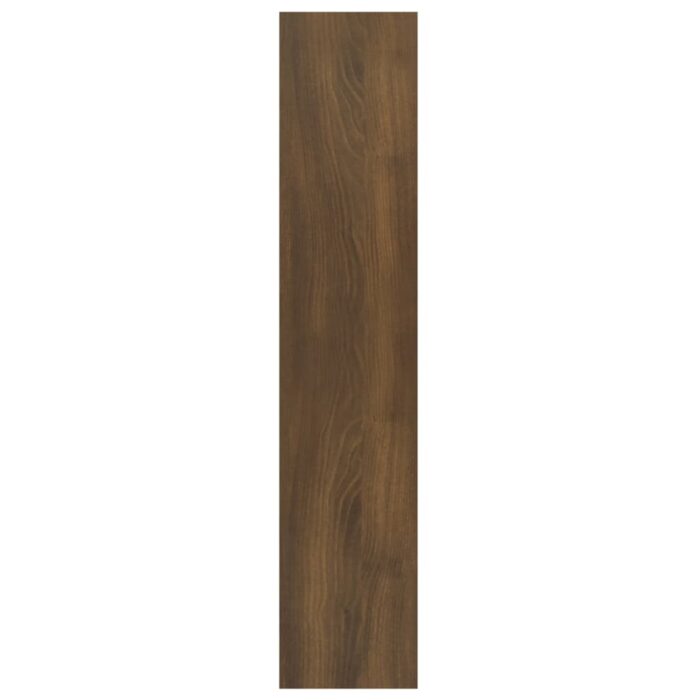 Étagère murale Chêne marron 90x16x78 cm Bois d’ingénierie – Image 3