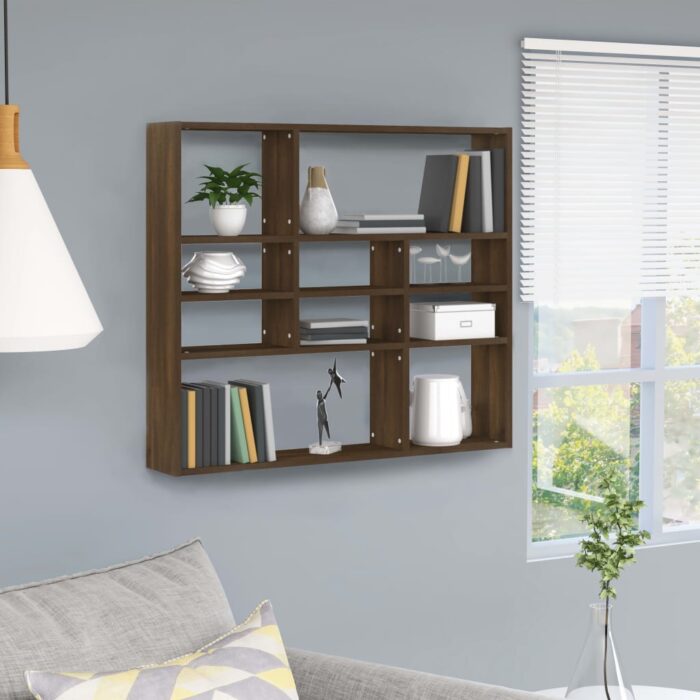 VXL8720286954683_m_en_hd_1.jpg Étagère murale Chêne marron 90x16x78 cm Bois d’ingénierie – Image 1