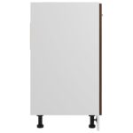 Armoire de plancher d'évier Chêne marron 80x46x81,5 cm – Image 4