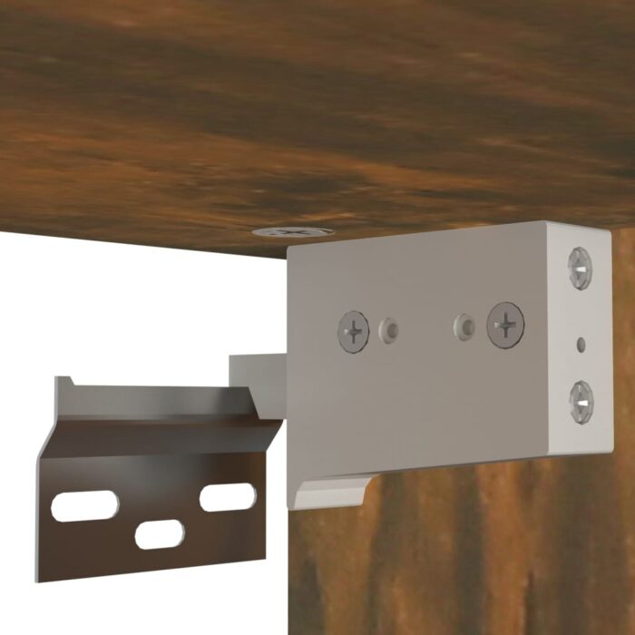 Armoire suspendue "Lyon" Chêne fumé 80x31x60 cm – Image 7