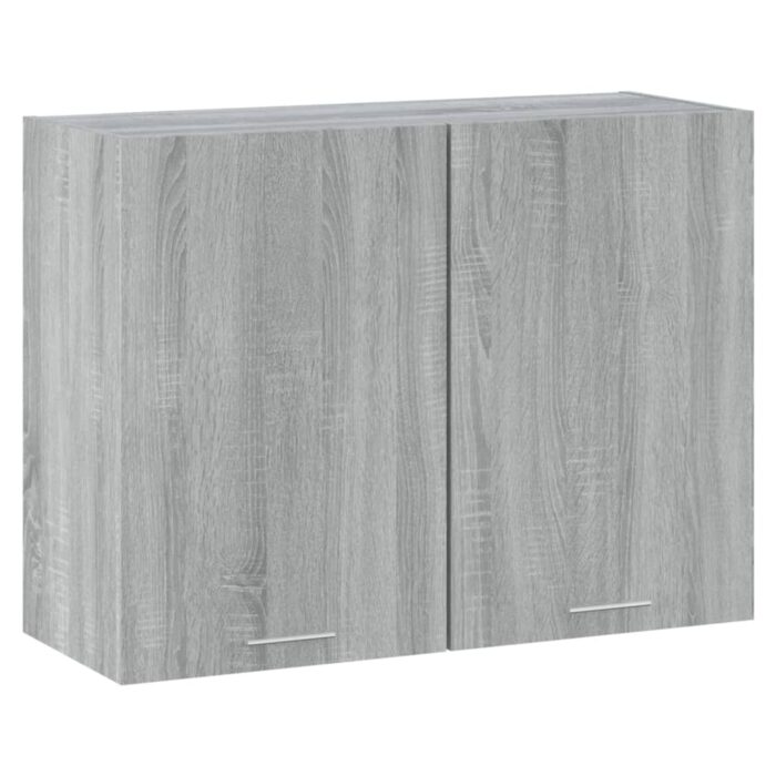Armoire suspendue "Lyon" Sonoma gris 80x31x60 cm – Image 1