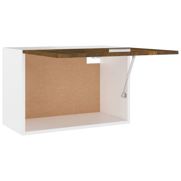 Armoire suspendue Chêne fumé 60x31x40 cm Bois d'ingénierie – Image 5