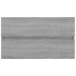 Armoire d'évier Sonoma gris 80x38,5x45 cm Bois d'ingénierie – Image 5