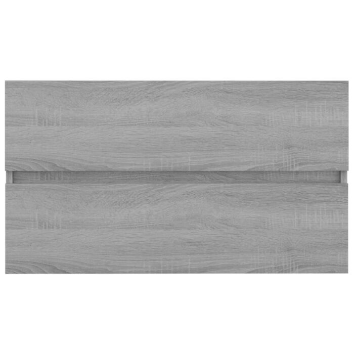 Armoire d'évier Sonoma gris 80x38,5x45 cm Bois d'ingénierie – Image 5