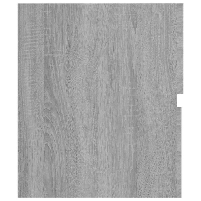 Armoire d'évier Sonoma gris 80x38,5x45 cm Bois d'ingénierie – Image 6
