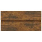 Armoire de lavabo Chêne fumé 90x38,5x45 cm Bois d'ingénierie – Image 5