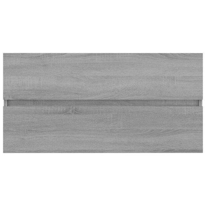 Armoire d'évier Sonoma gris 90x38,5x45 cm Bois d'ingénierie – Image 5
