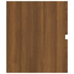 Armoire d'évier Chêne marron 100x38,5x45 cm Bois d'ingénierie – Image 3