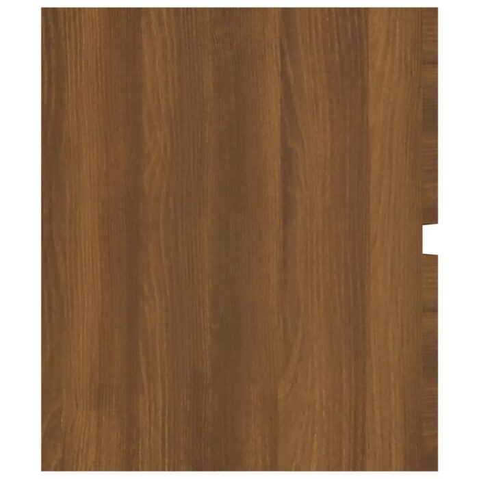Armoire d'évier Chêne marron 100x38,5x45 cm Bois d'ingénierie – Image 3