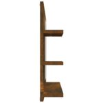 Miroir de bain Chêne fumé 60x10,5x45 cm Bois d'ingénierie – Image 2