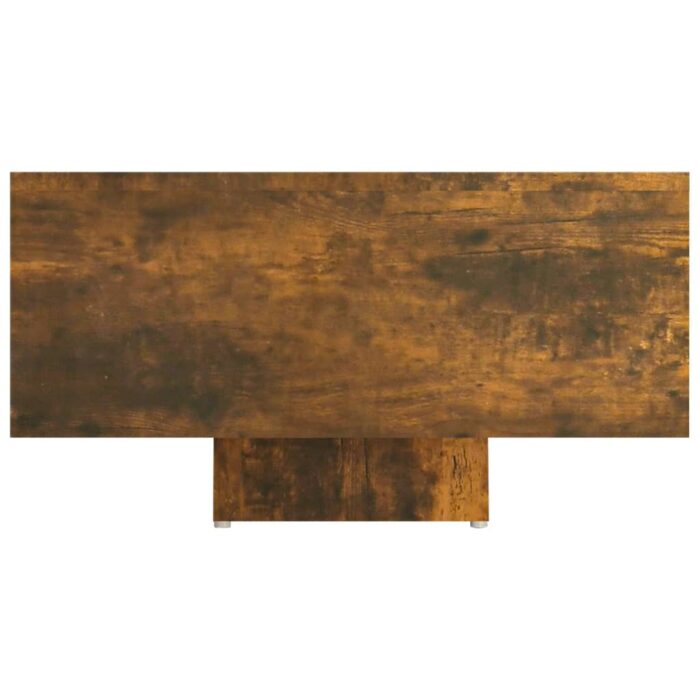 Table basse Chêne fumé 85x55x31 cm Bois d'ingénierie – Image 4