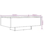 Table basse Sonoma gris 85x55x31 cm Bois d'ingénierie – Image 5