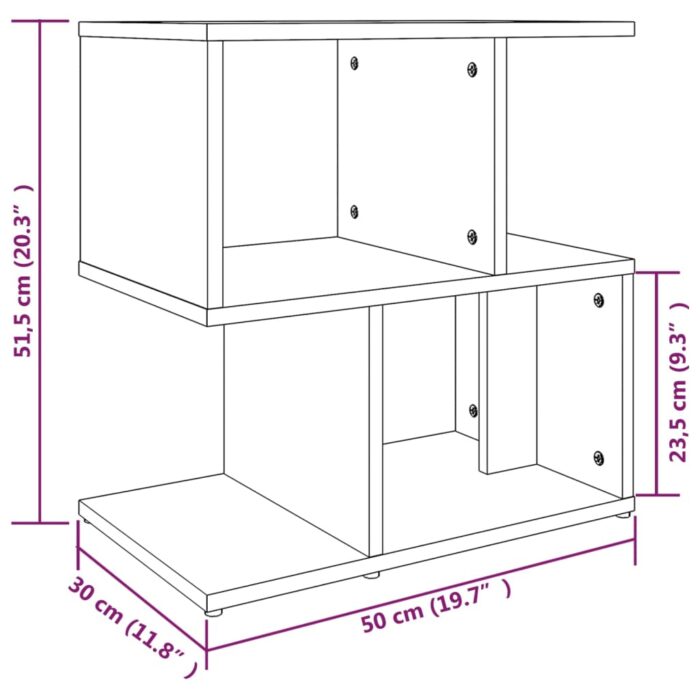 VXL8720286955857_g_en_hd_5.jpg Table de chevet Sonoma gris 50x30x51,5 cm Bois d'ingénierie – Image 5